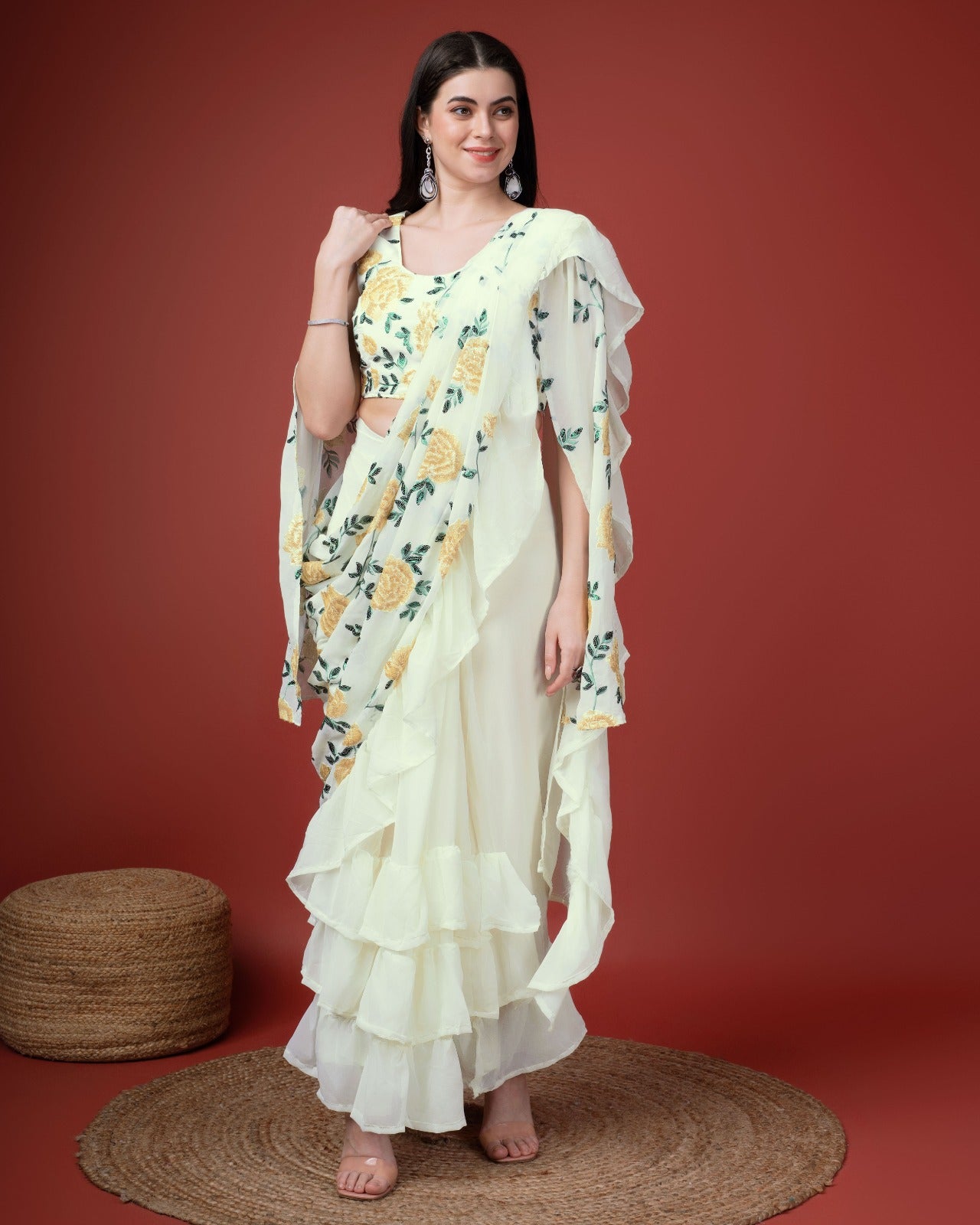 Beautiful Designer Ready To Wear One minute Saree