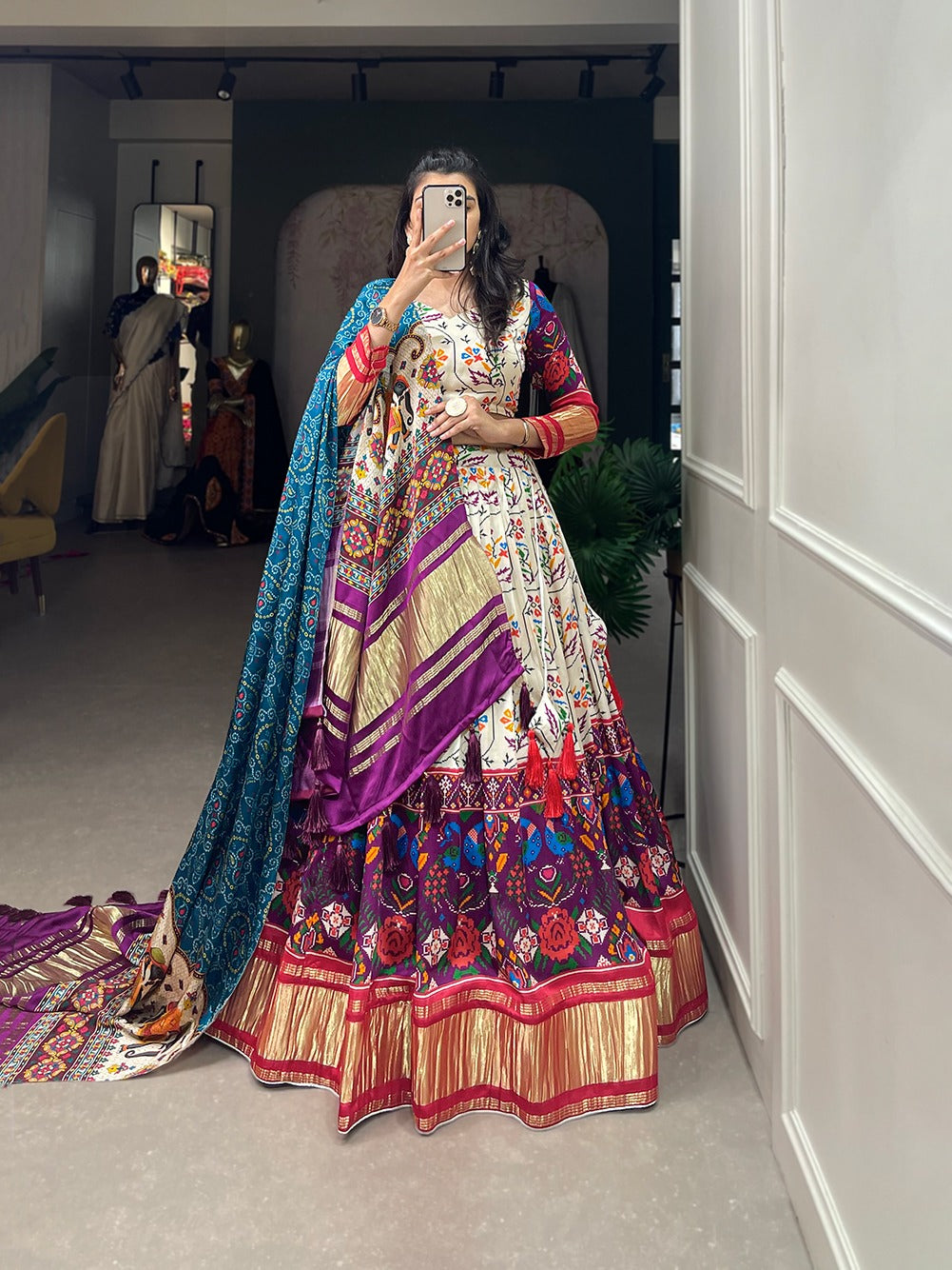 Gajji Silk Lehenga Choli