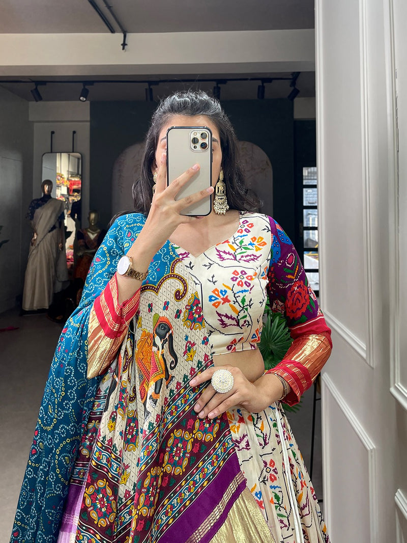 Gajji Silk Lehenga Choli