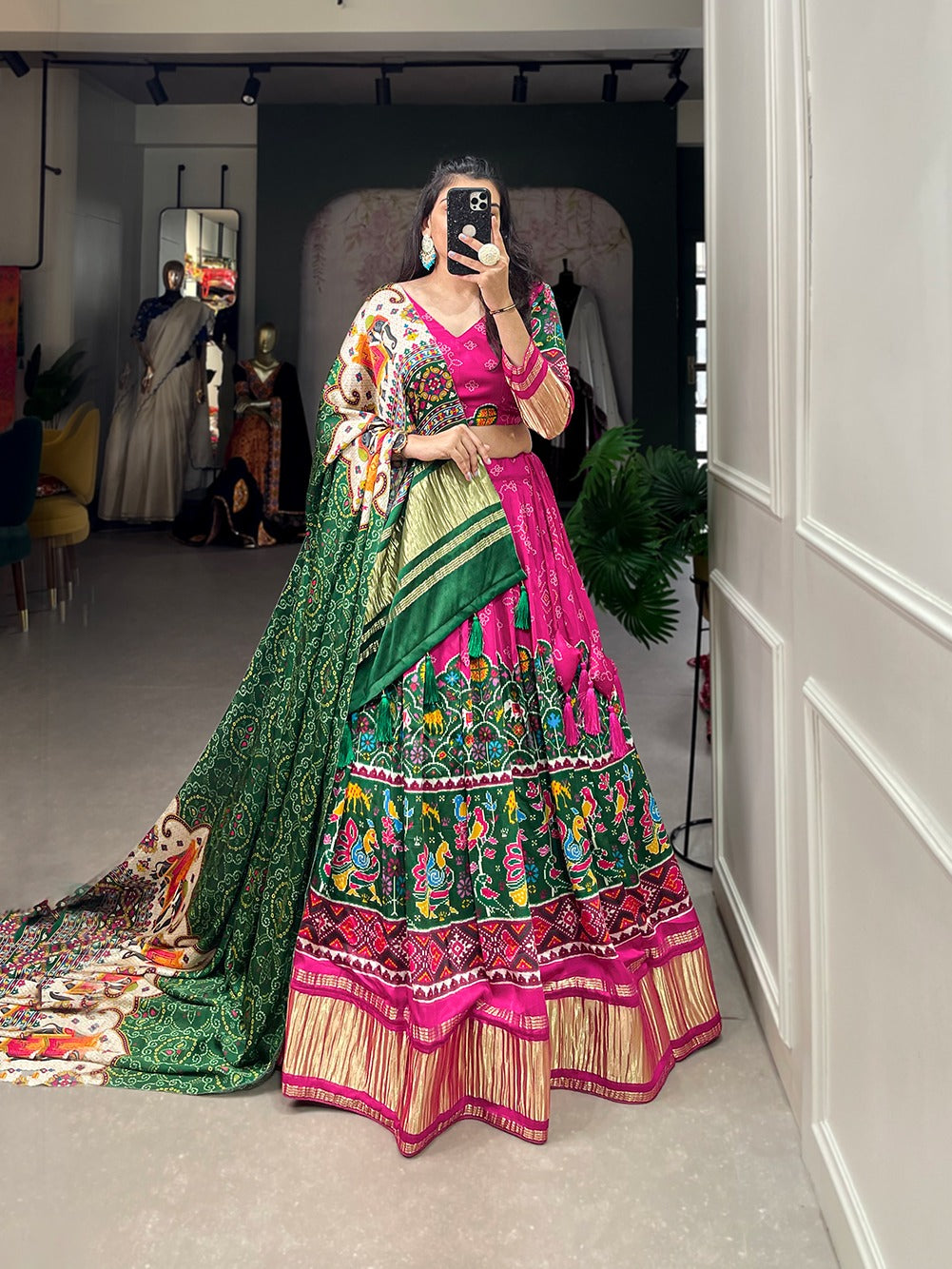 Gajji Silk Lehenga Choli