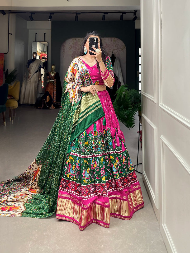 Gajji Silk Lehenga Choli
