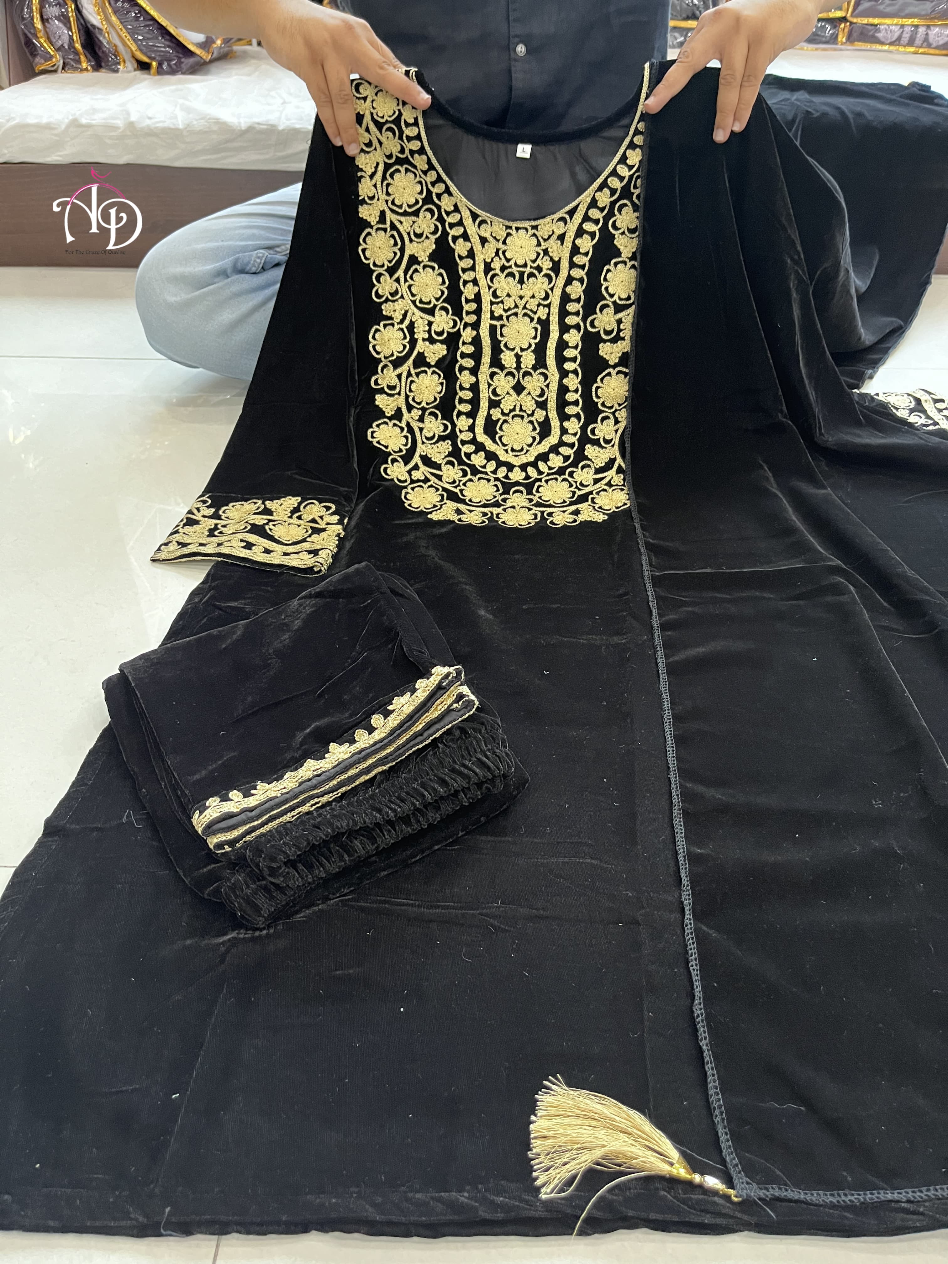 Beautiful Designer Shanya Pure High Quality Velvet Suit Set