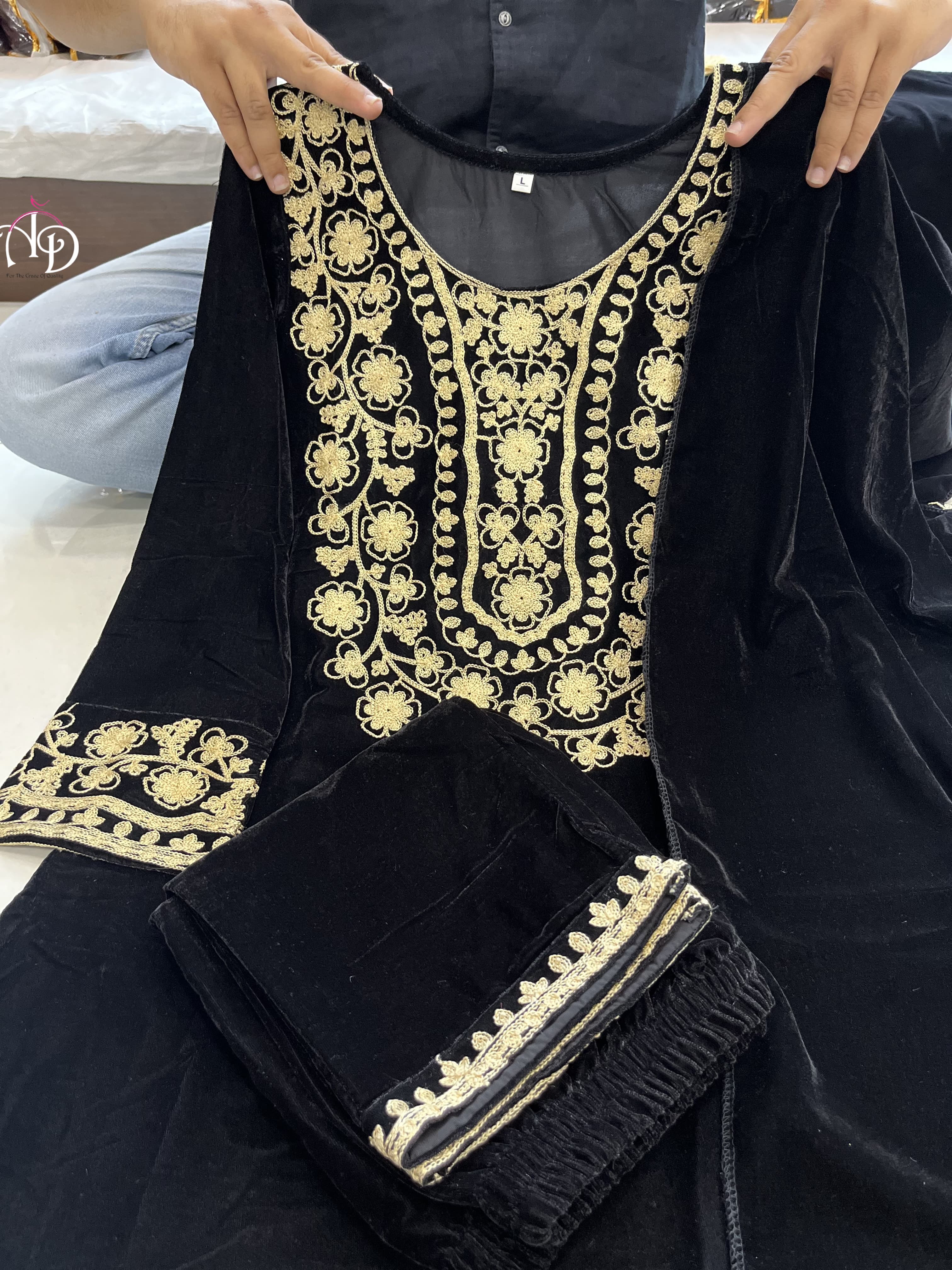 Beautiful Designer Shanya Pure High Quality Velvet Suit Set