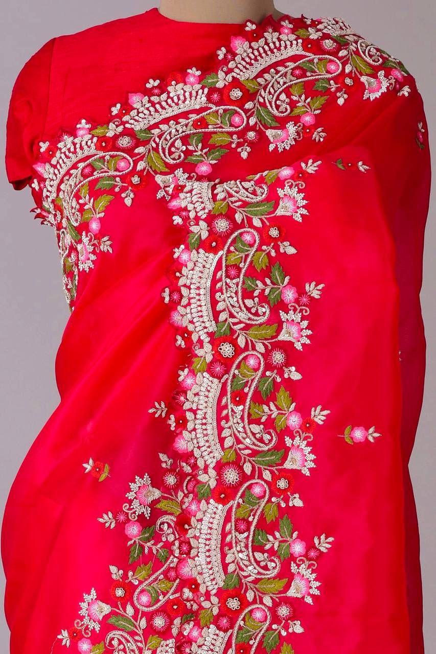 Beautiful Designer Soft Georgette Sequenc Saree