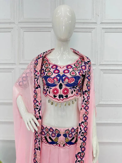 Special Designer Sarara Shrug With Koti &amp; Blouse