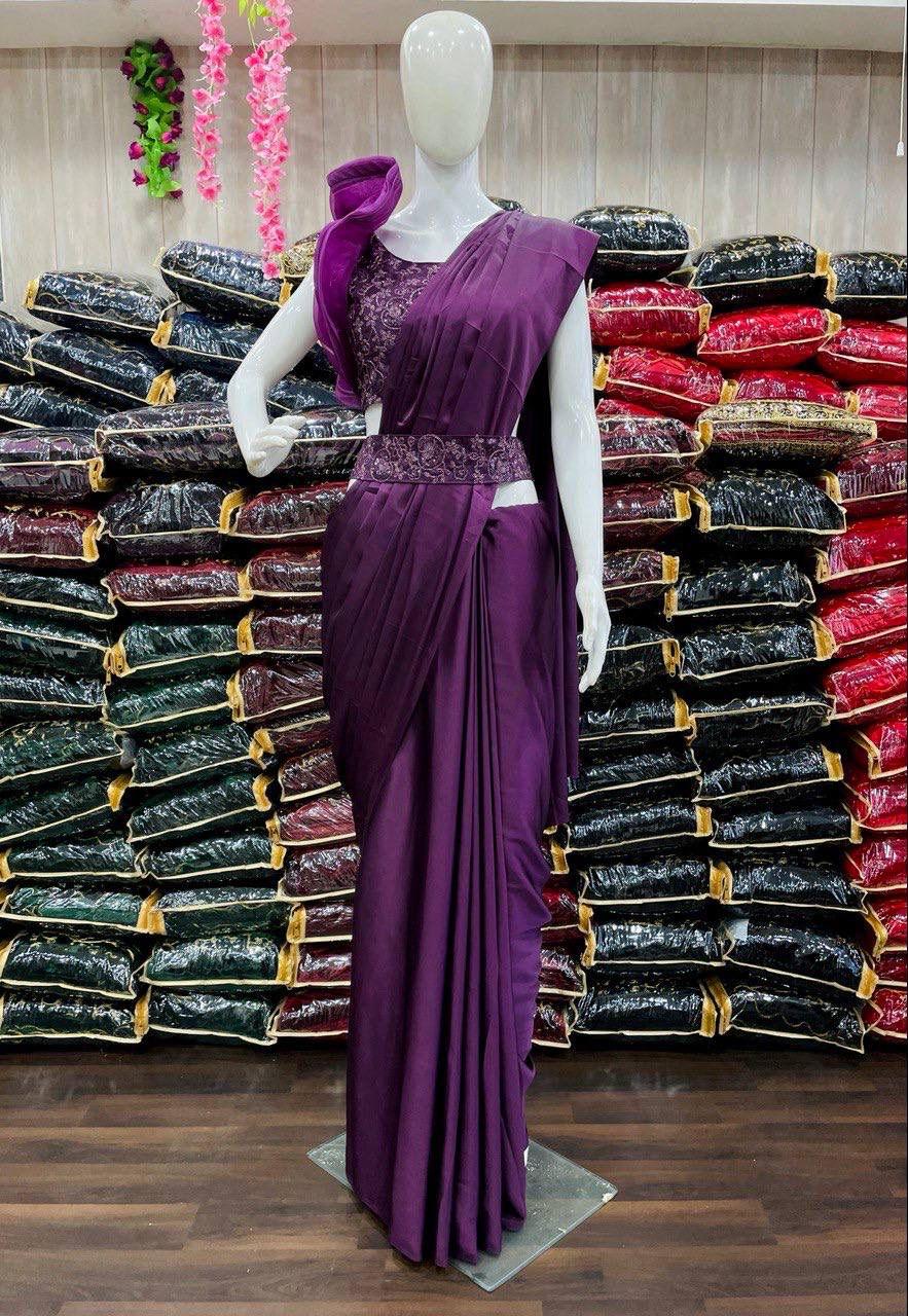 Bollywood Trending Satin With Coding &amp; Sequins Blouse