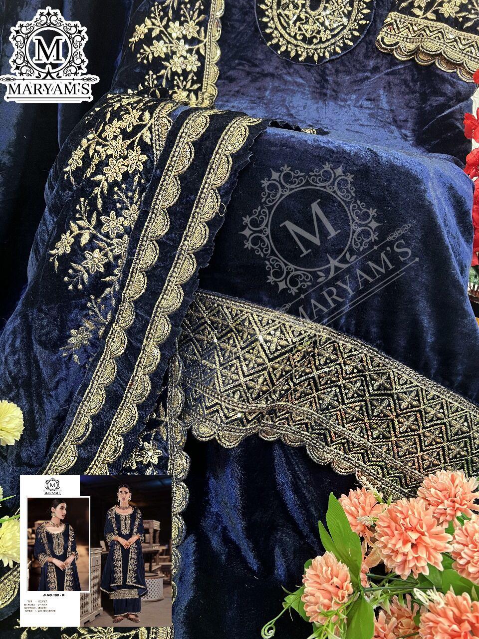 Maryams 160 Pure Viscos Velvet Salwar Kameez Collection (1399x04)