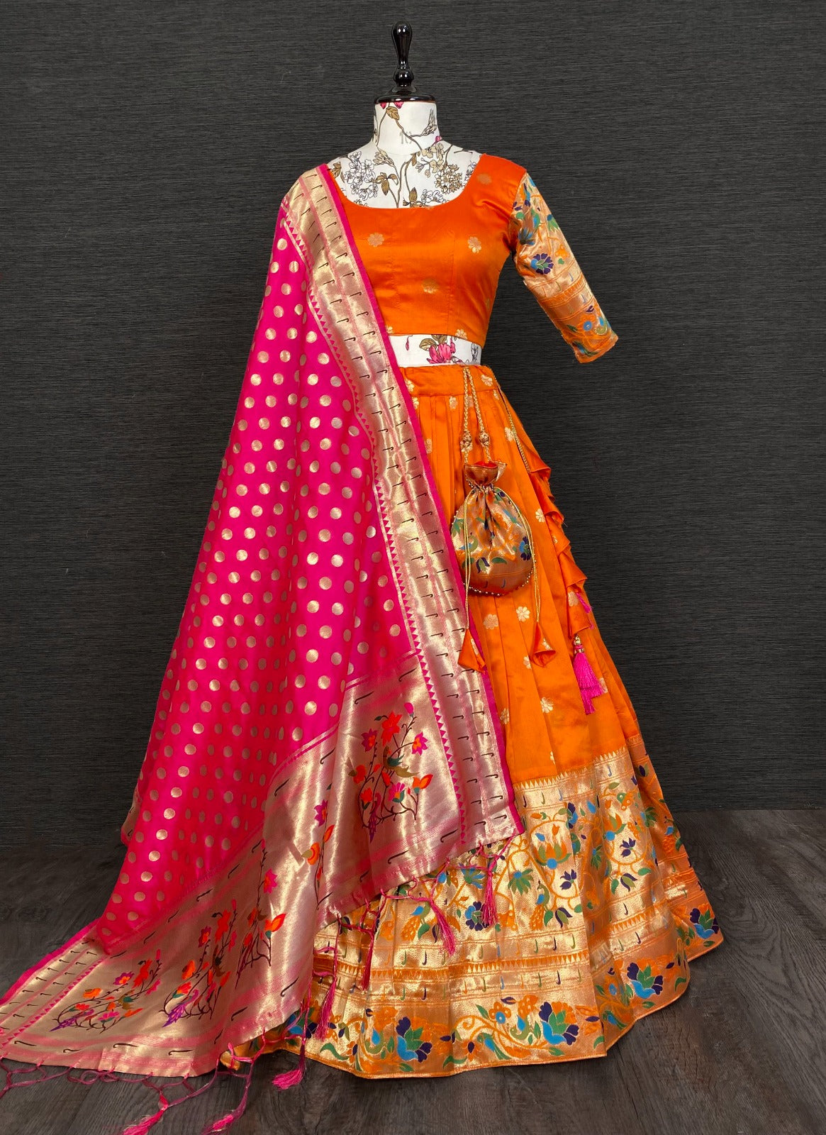 Beautiful Designer Paithani Lehenga Choli Design No 2015