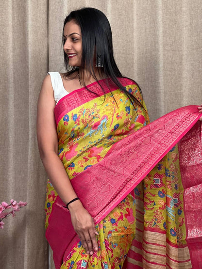 Beautiful Designer Daily Wear Soft Silk Slub Saree