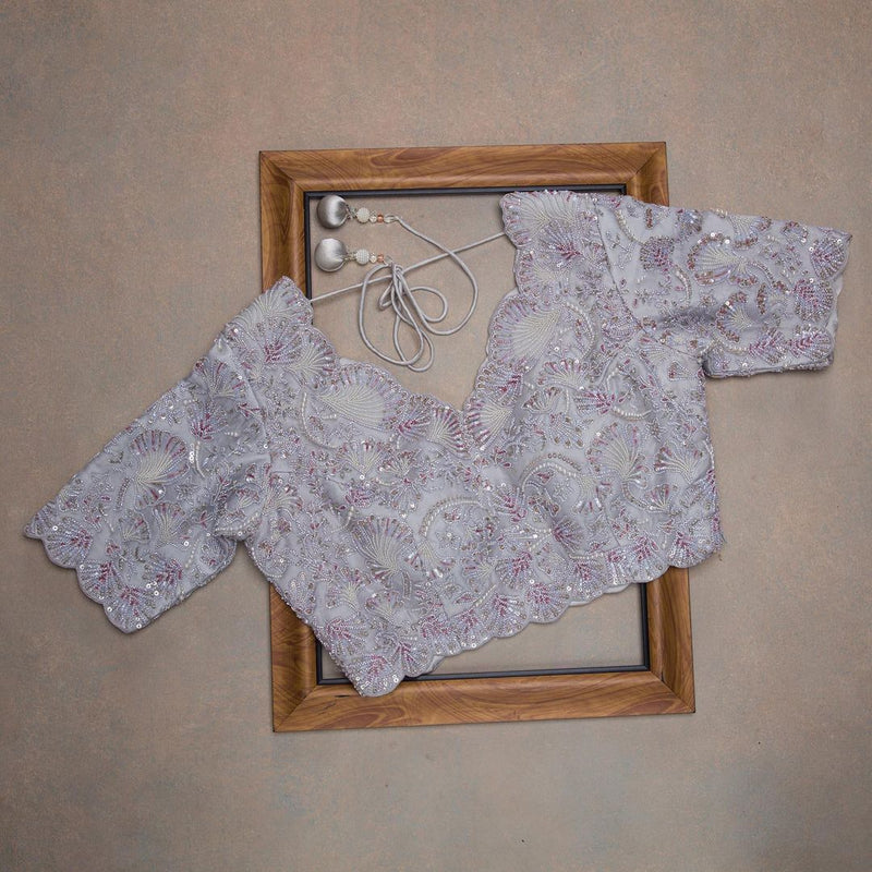 Beautiful Designer Organza With Embroidery Sequens Saree