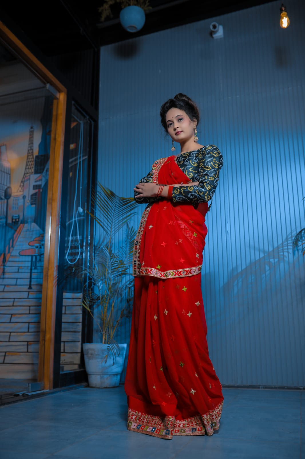 Beautiful Designer Fox Georgette Saree