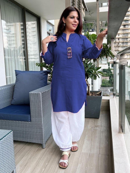 Beautiful Designer Afdhan Zubiya Cotton Kurti (450x07)