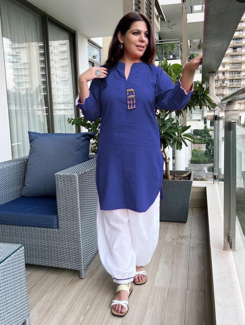 Beautiful Designer Afdhan Zubiya Cotton Kurti (450x07)