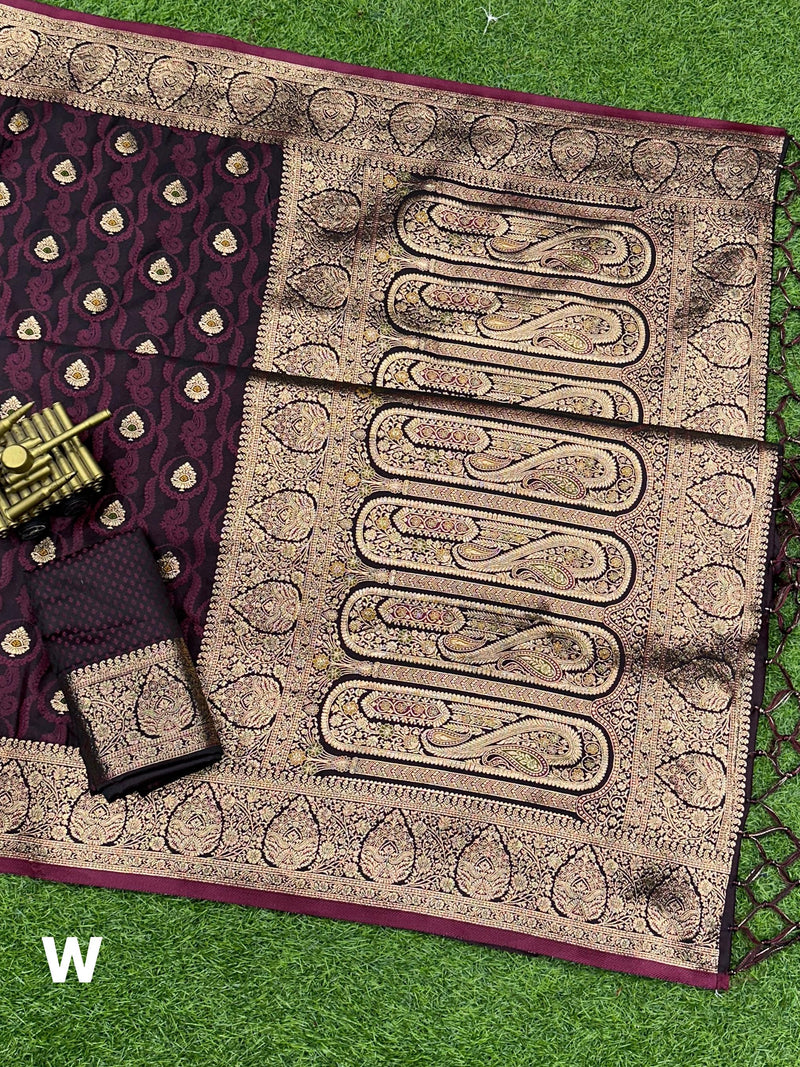 Beautiful Designer Pure Satin Silk Saree