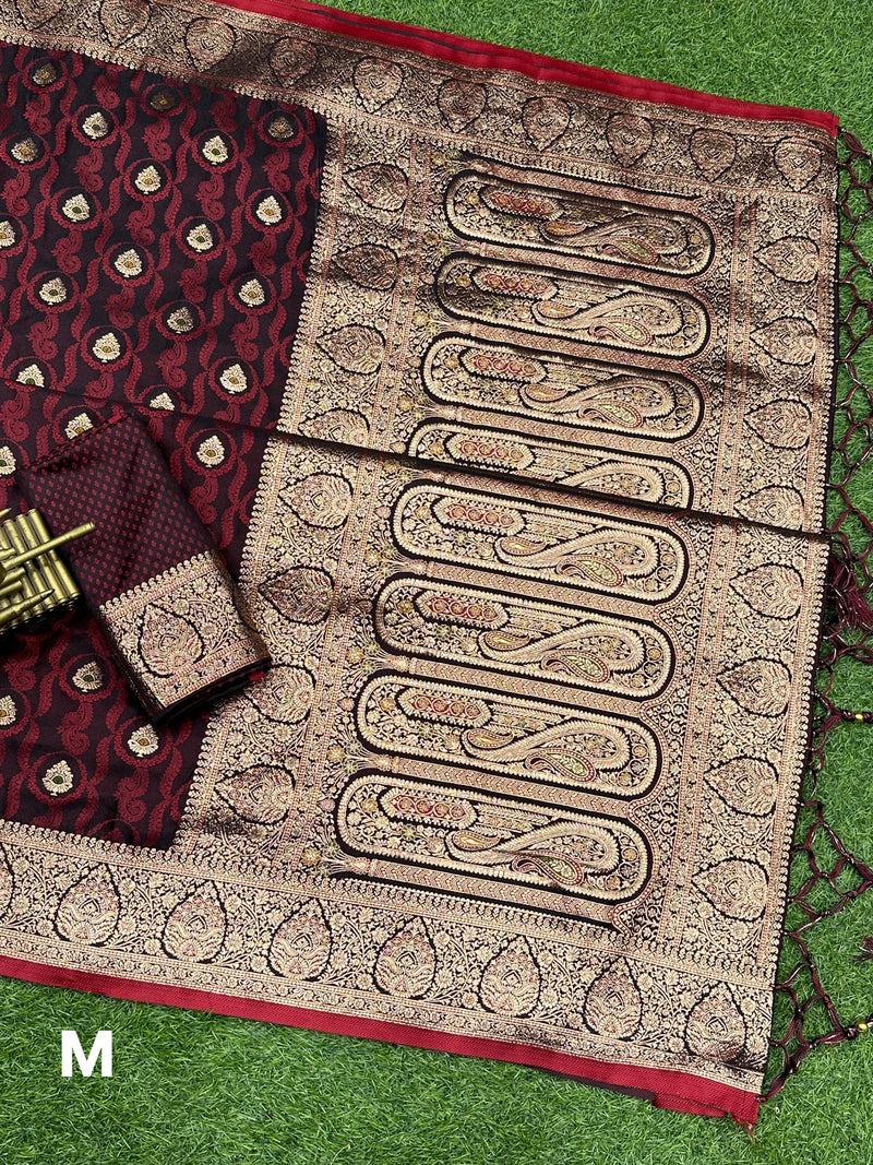 Beautiful Designer Pure Satin Silk Saree