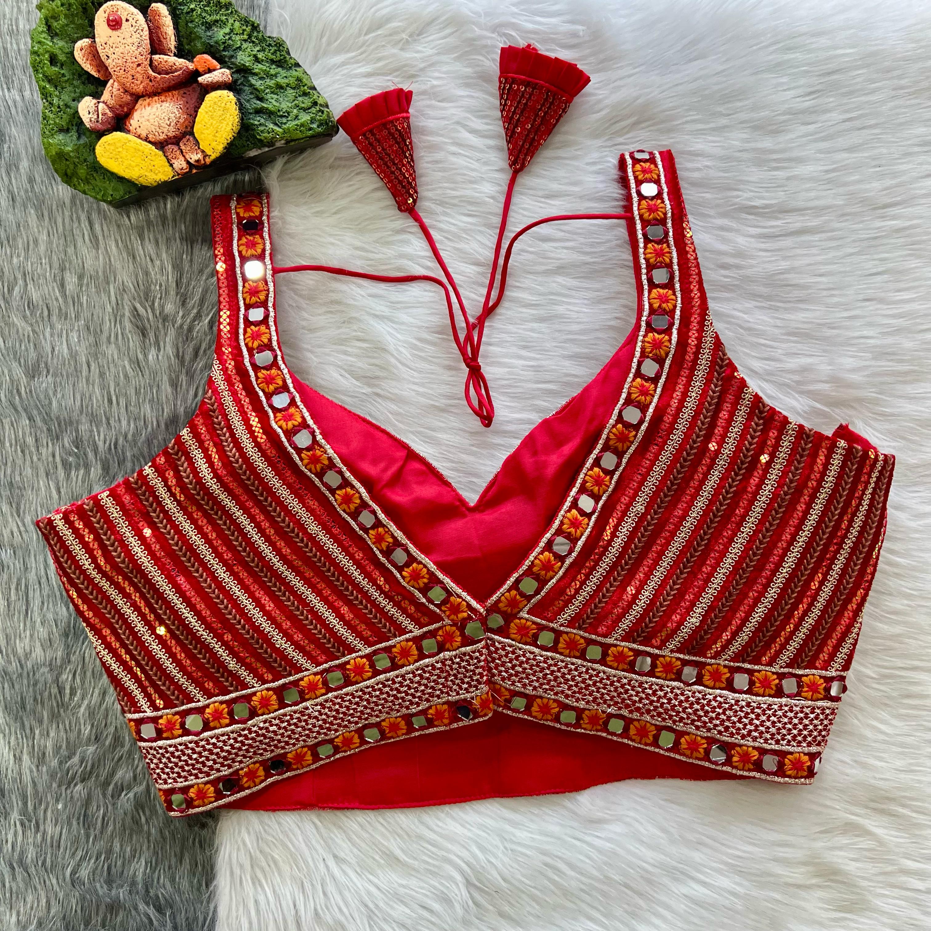 Beautiful Designer Sabyasachi Bridal Velvet Blouse