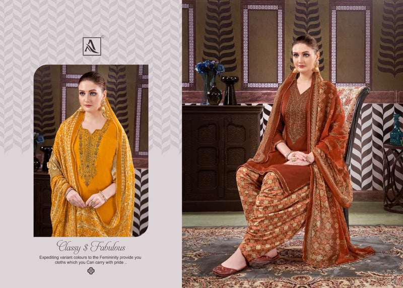 Alok Suit Saffron Patiyala Wedding Patiyala Salwar Kameez (575x08)