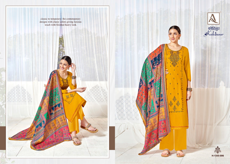 Alok Suit Kohinoor Pure Zam Salwar Suit (740x06)