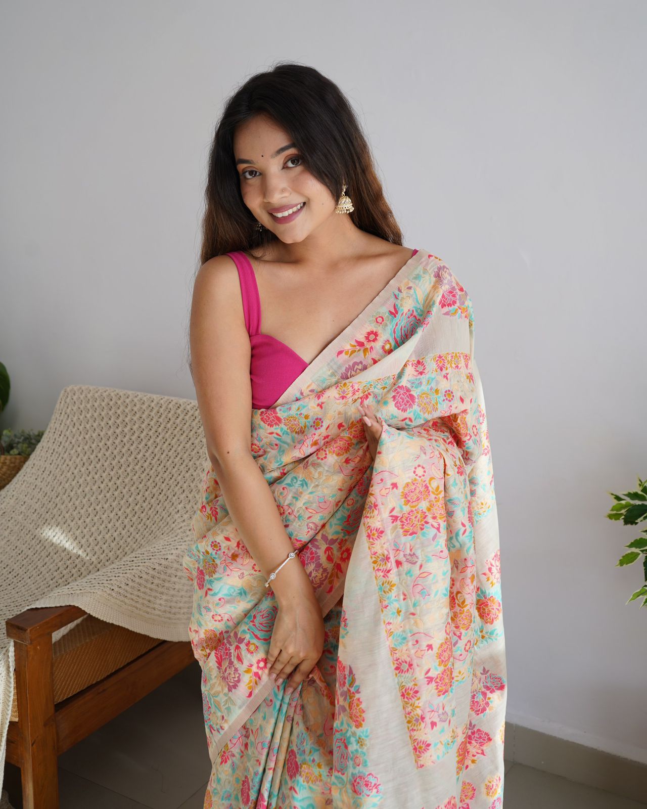Kashmiri Pashmina Silk Saree