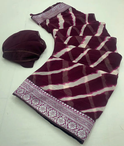 Stavan Vastra Vol 7 Fancy Weightless With Border Saree (630x10)