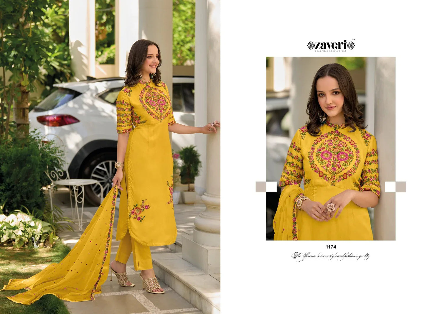 Zaveri Gazal Roman Silk Designer Ready Made Collection (1499x03)