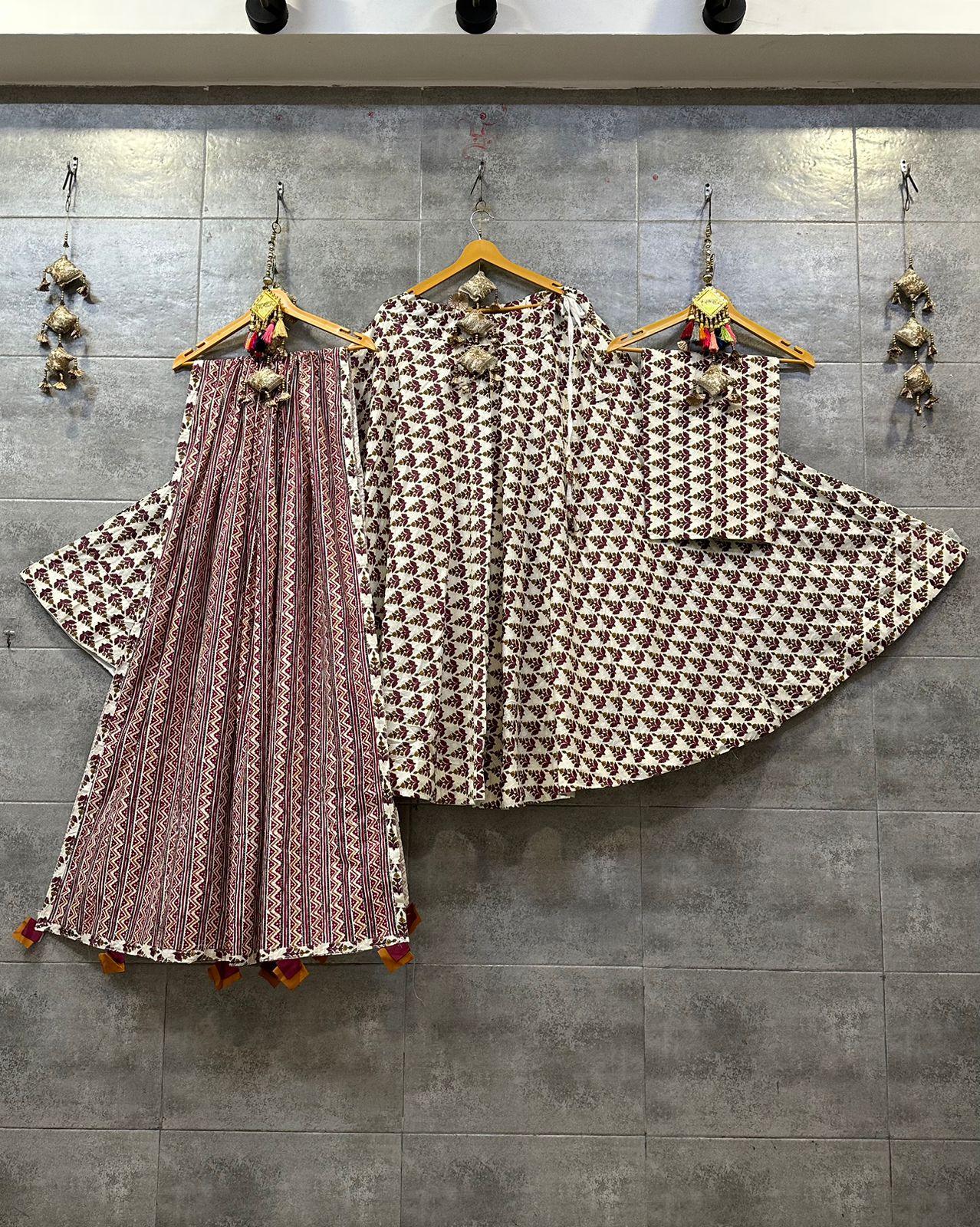 Beautiful Designer Cotton Lehenga Choli