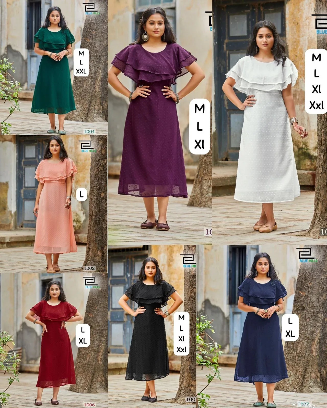 Blue Hills Miss India Georgette Kurtis (599x07)