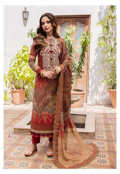 Hala Zafira Vol 4 Heavy Lawn Cotton Dress Material (390x04)