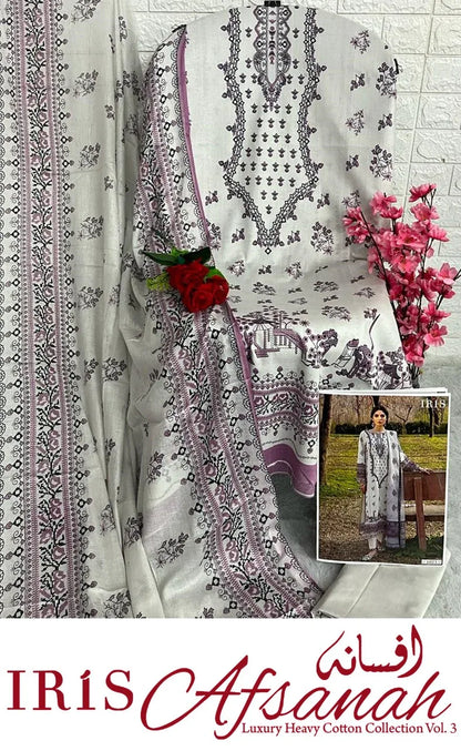 Iris Afsanah Vol 3 Luxury Heavy Cotton Dress Material (355x10)
