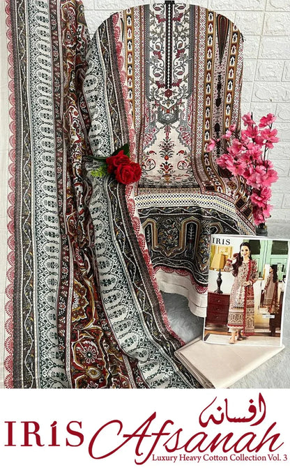 Iris Afsanah Vol 3 Luxury Heavy Cotton Dress Material (355x10)