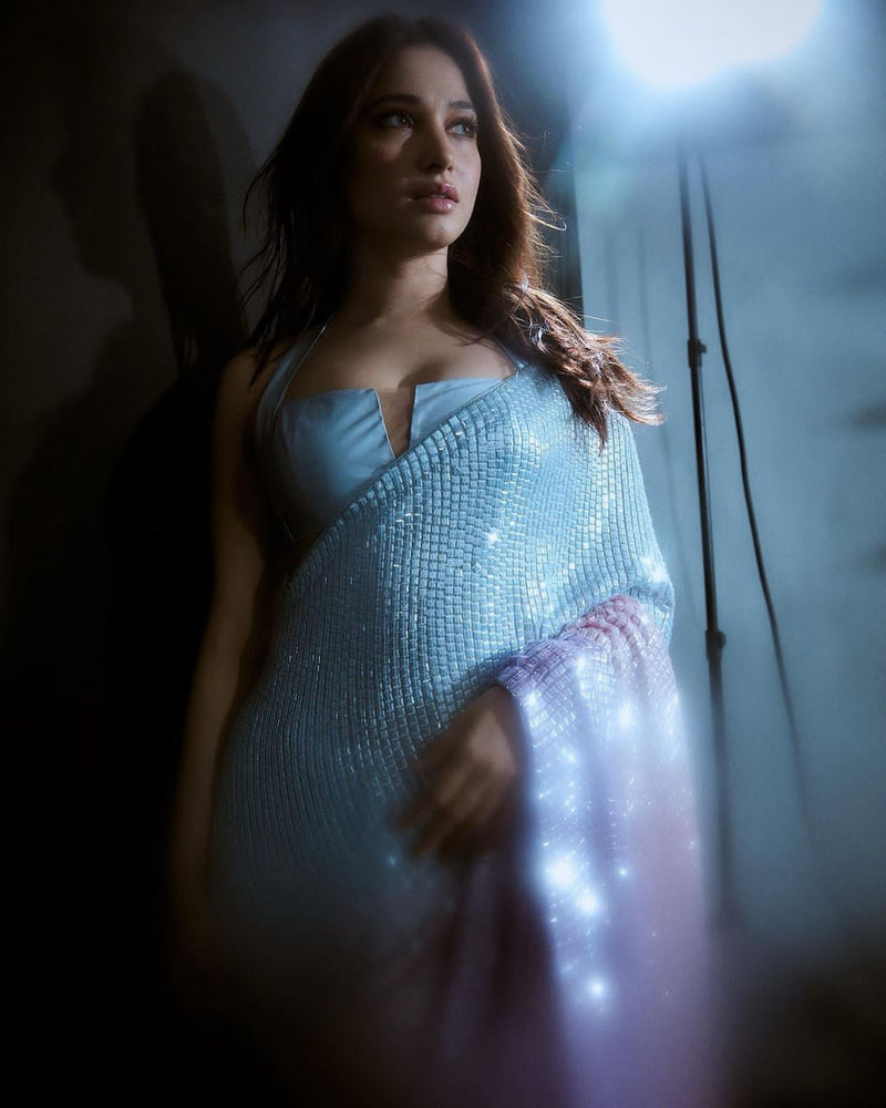 Beautiful Designer Padding Color In Heavy Georgette Sequanc Saree Design 5312