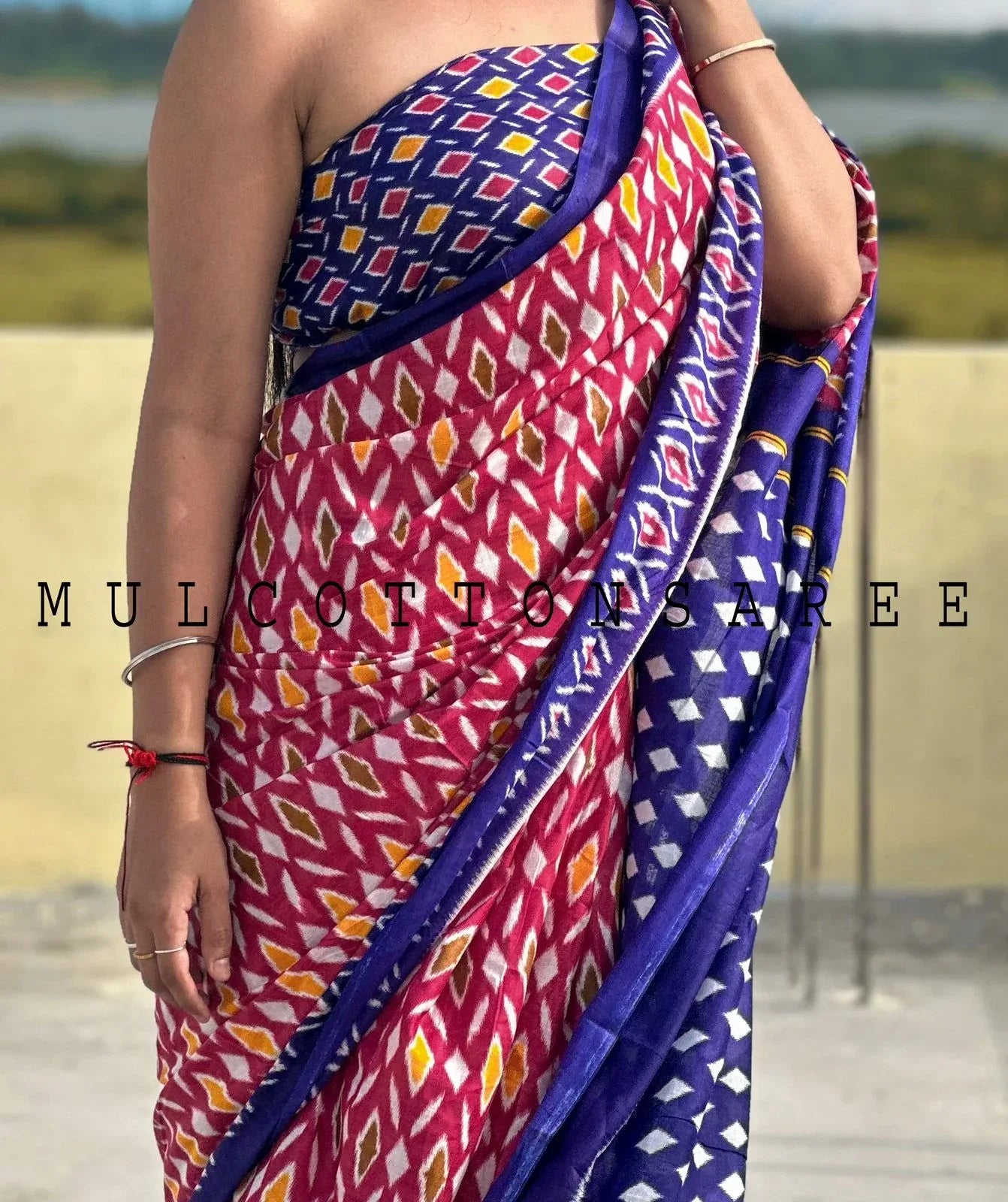 Beautiful Designer Pure Soft Cotton Saree