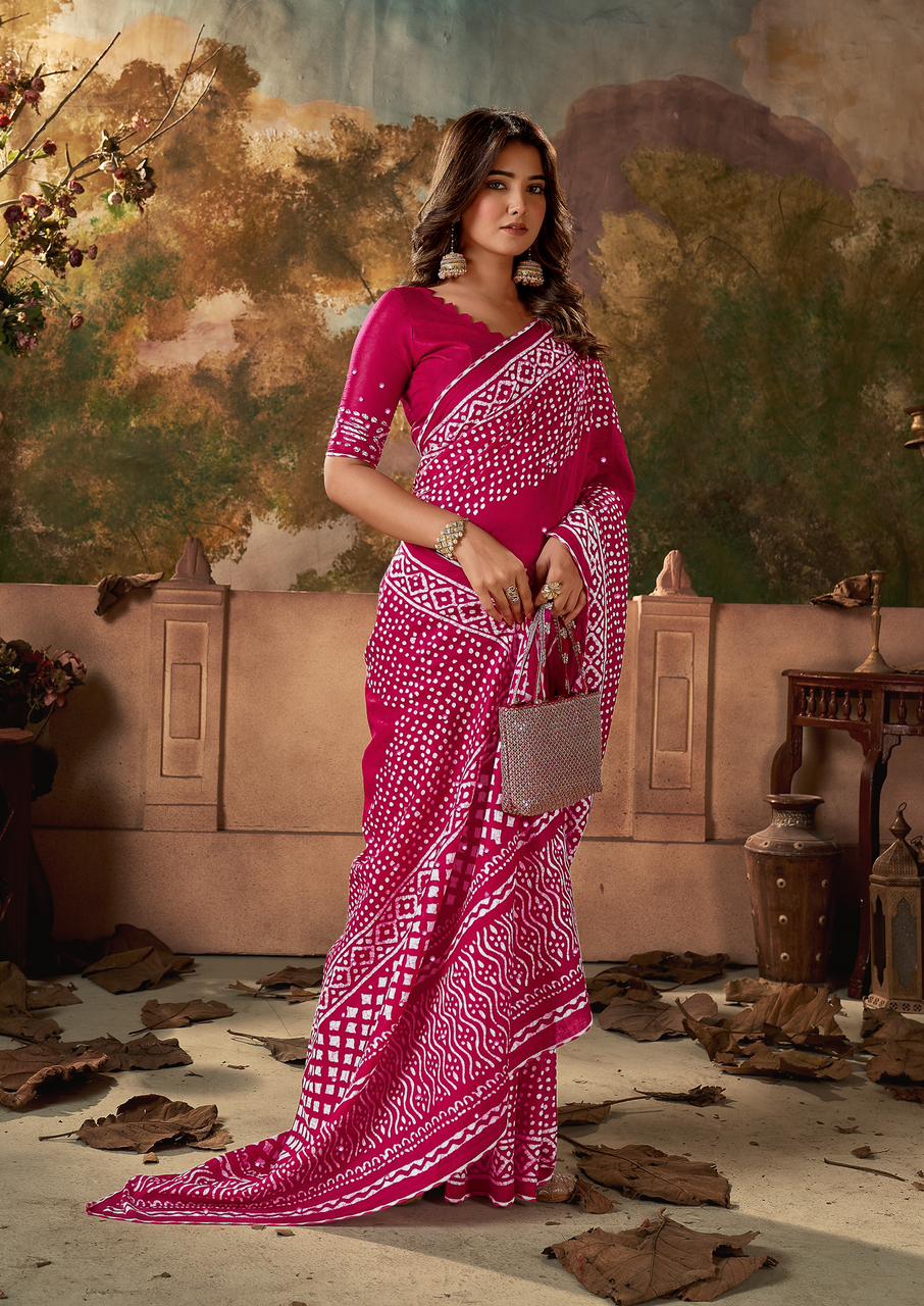 Beautiful Designer Pure Woven Mulmul Cotton Sarees