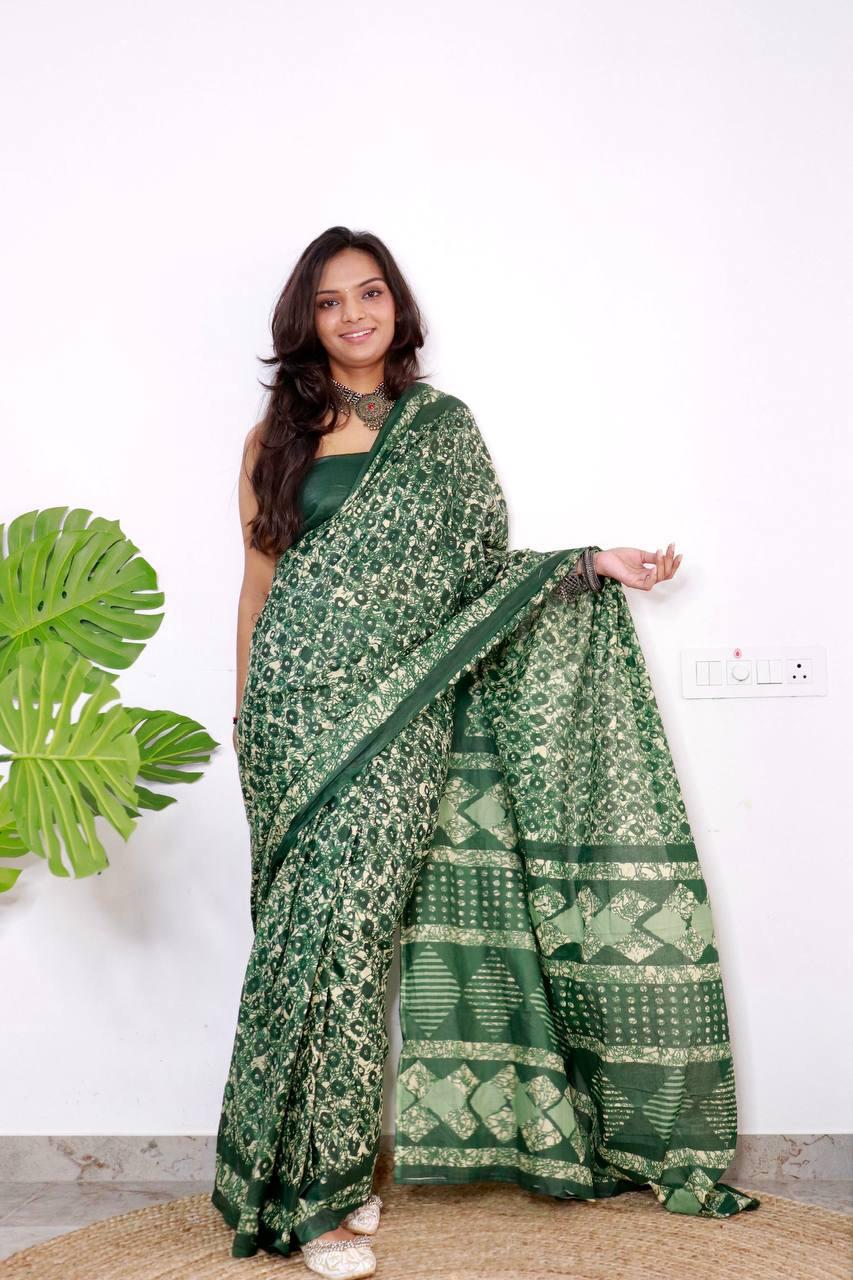 Beautiful Designer Pure Soft Cotton Sarees