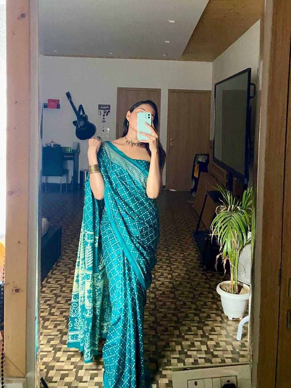 Beautiful Designer Pure Soft Mulmul Cotton Saree