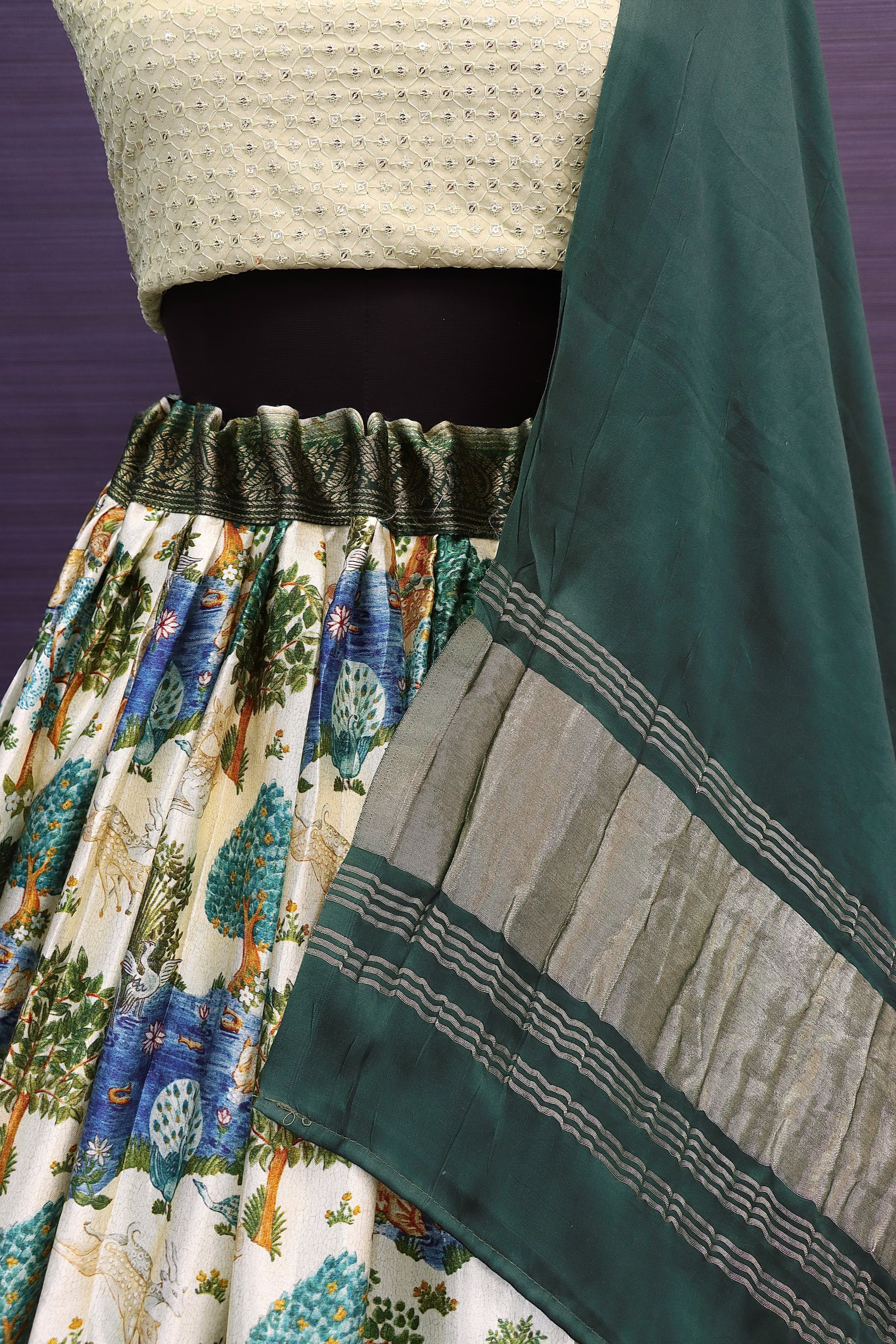 Beautiful Designer Gajji Silk Rajwadi Lehenga Choli