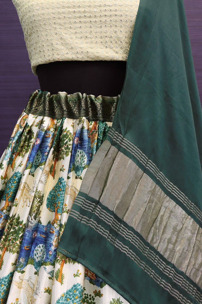 Beautiful Designer Gajji Silk Rajwadi Lehenga Choli