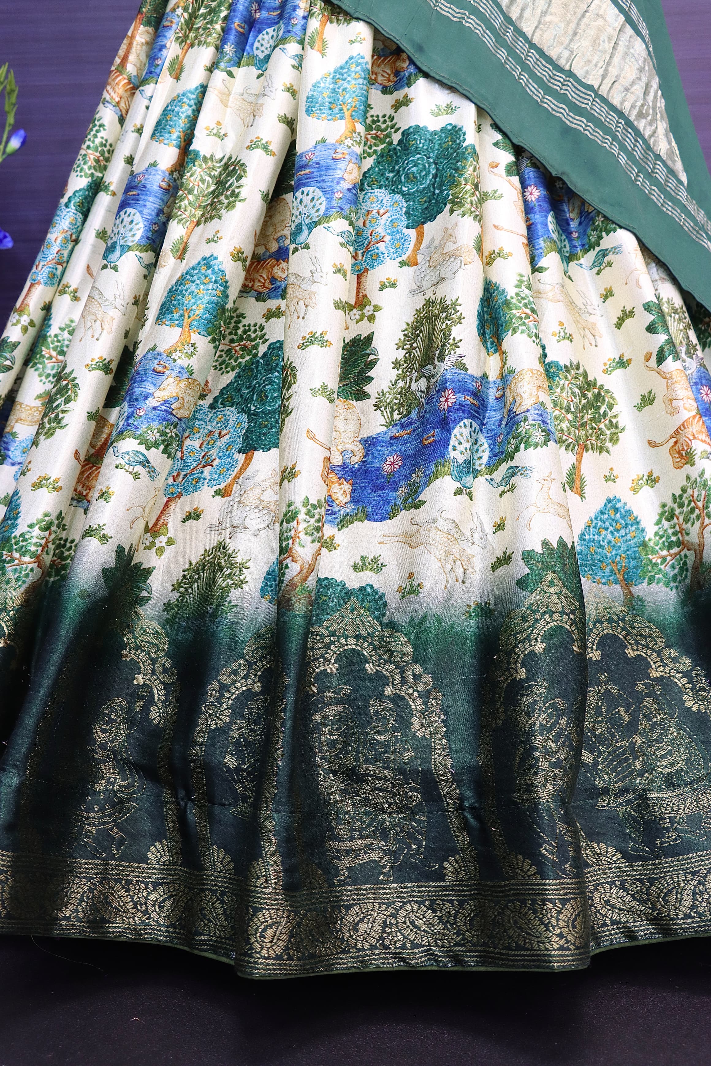 Beautiful Designer Gajji Silk Rajwadi Lehenga Choli