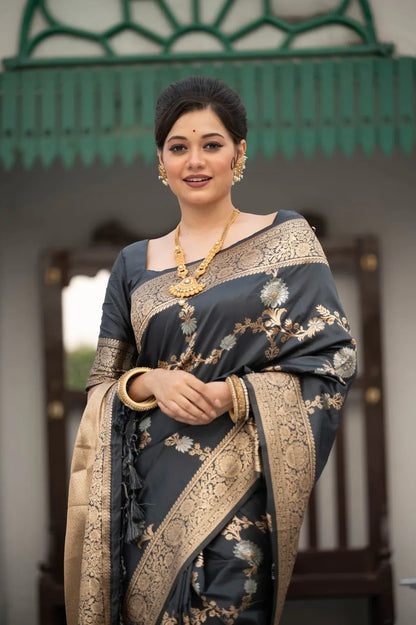 Beautiful Designer Soft Banarasi Katan silk saree