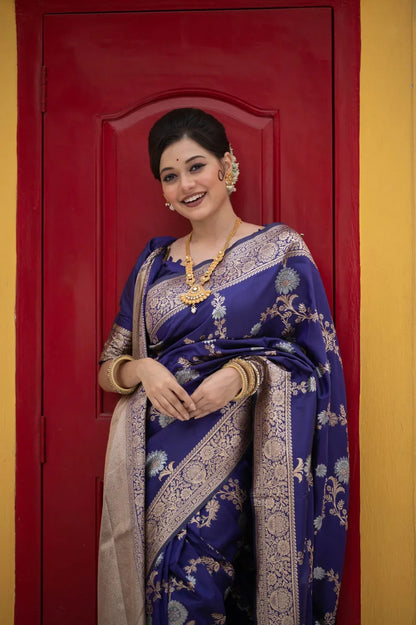 Beautiful Designer Soft Banarasi Katan silk saree