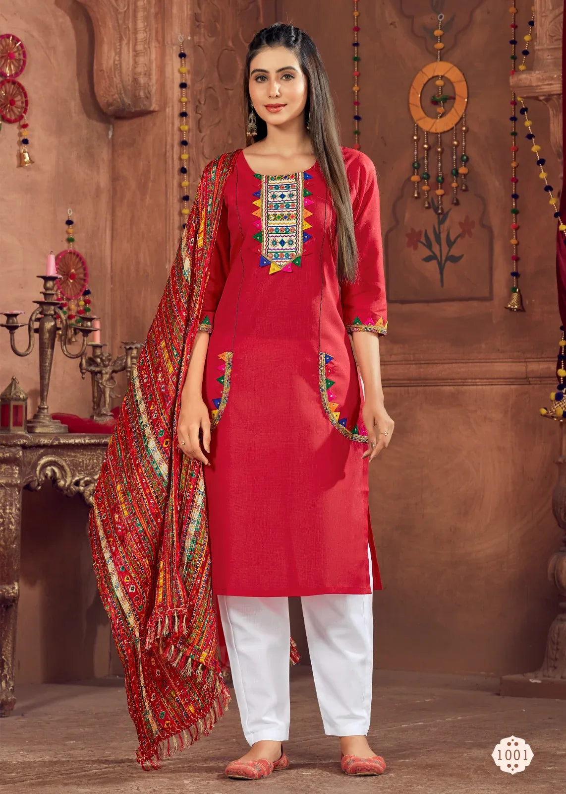 Beautiful Designer Traditional Pure Cotton Women&