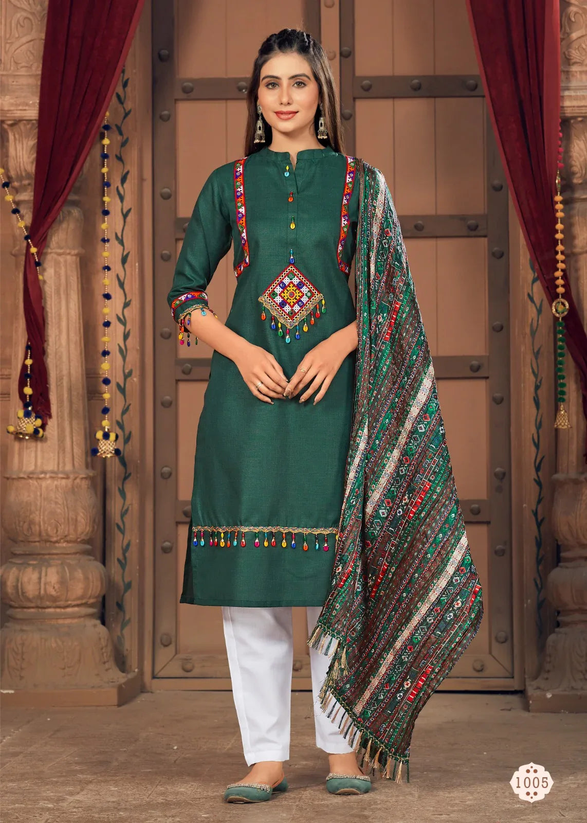 Beautiful Designer Traditional Pure Cotton Women&