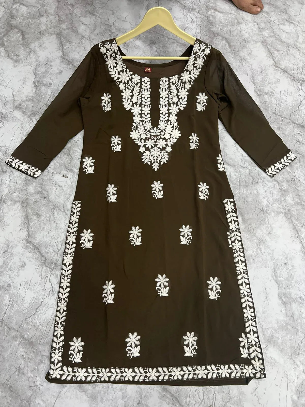 Beautiful Designer Sangeet Urvashi Faux Georgette Kurti (450x10)
