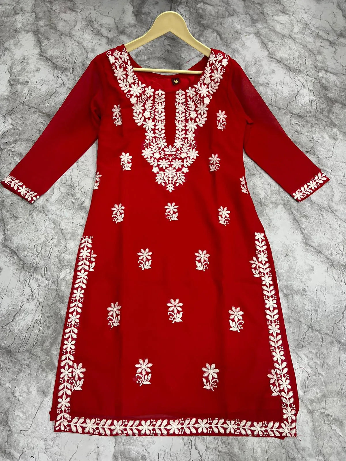Beautiful Designer Sangeet Urvashi Faux Georgette Kurti (450x10)