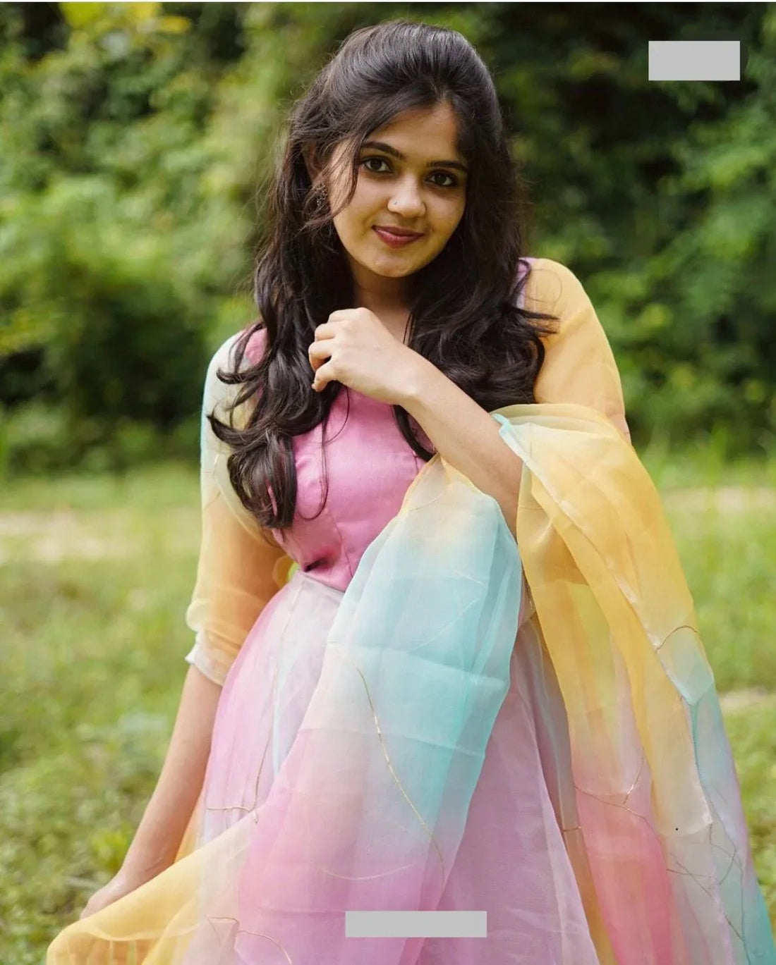 Party Wear Look Organza Taby Silk Gown
