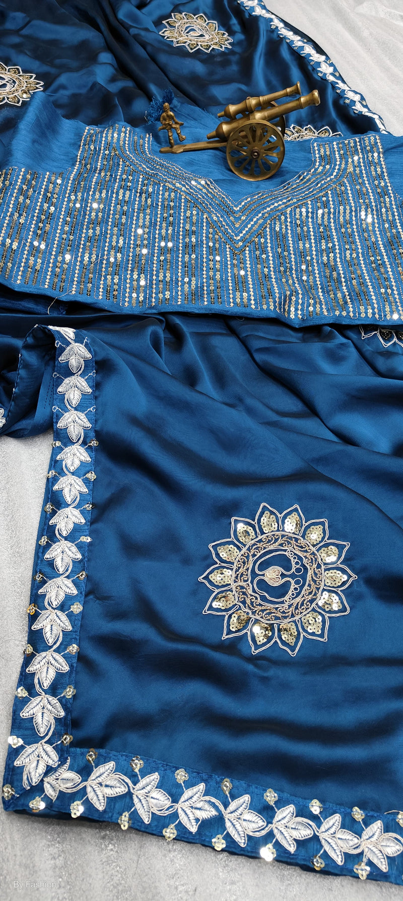 Beautiful Designer Premium Rangoli Silk with Heavy Embroidery Work Saree