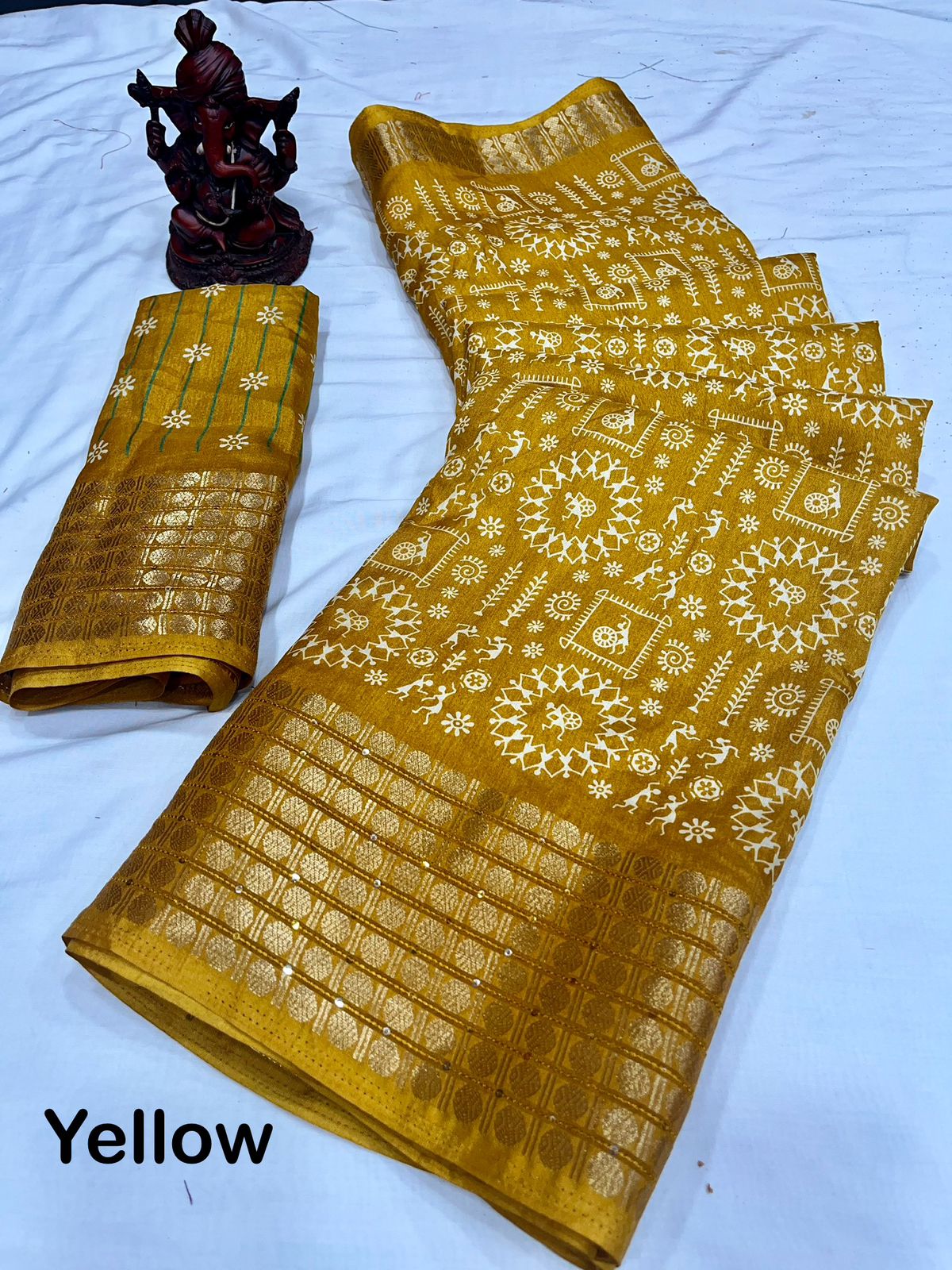 Beautiful Designer Special Kalamkari Dola Silk Saree
