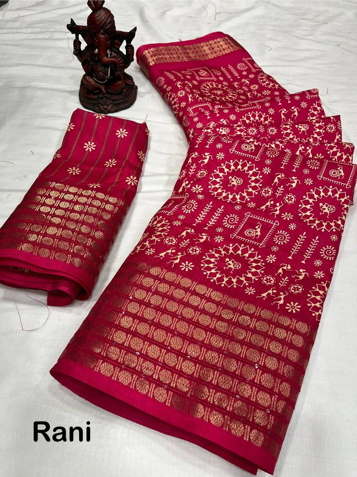 Beautiful Designer Special Kalamkari Dola Silk Saree