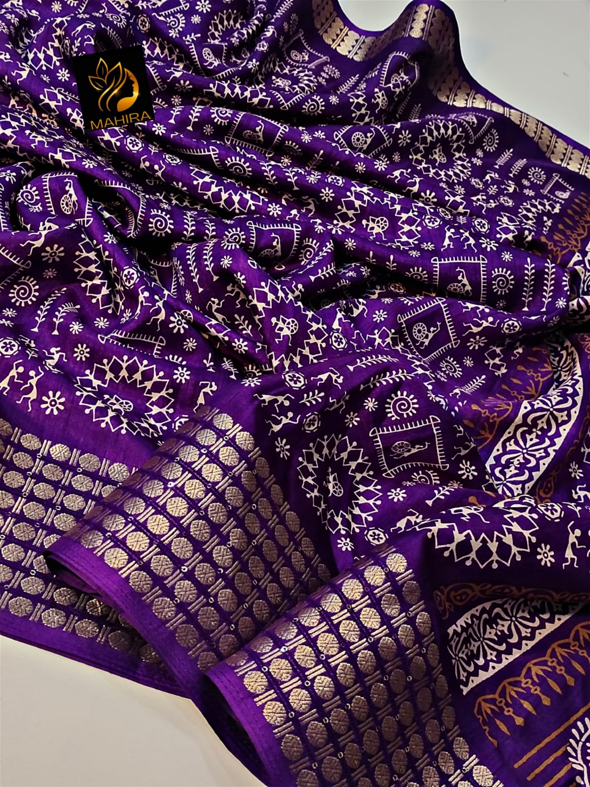 Beautiful Designer Special Kalamkari Dola Silk Saree
