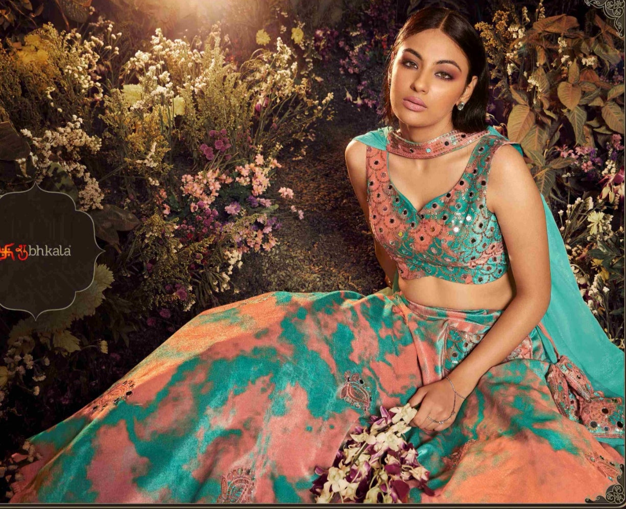 Shubhkala Bridesmaid Vol 28 Velvet Lehenga Choli